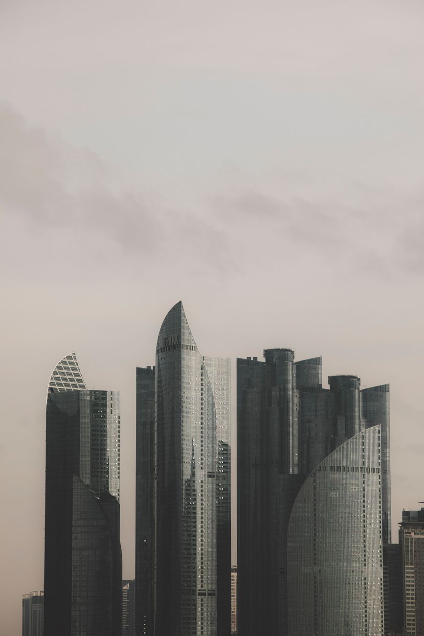 modern skyscrapers in busan