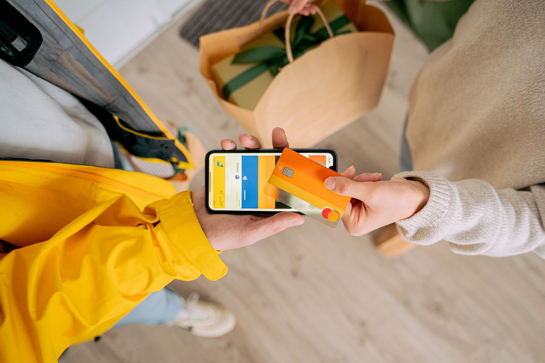 paying with credit card for delivery
