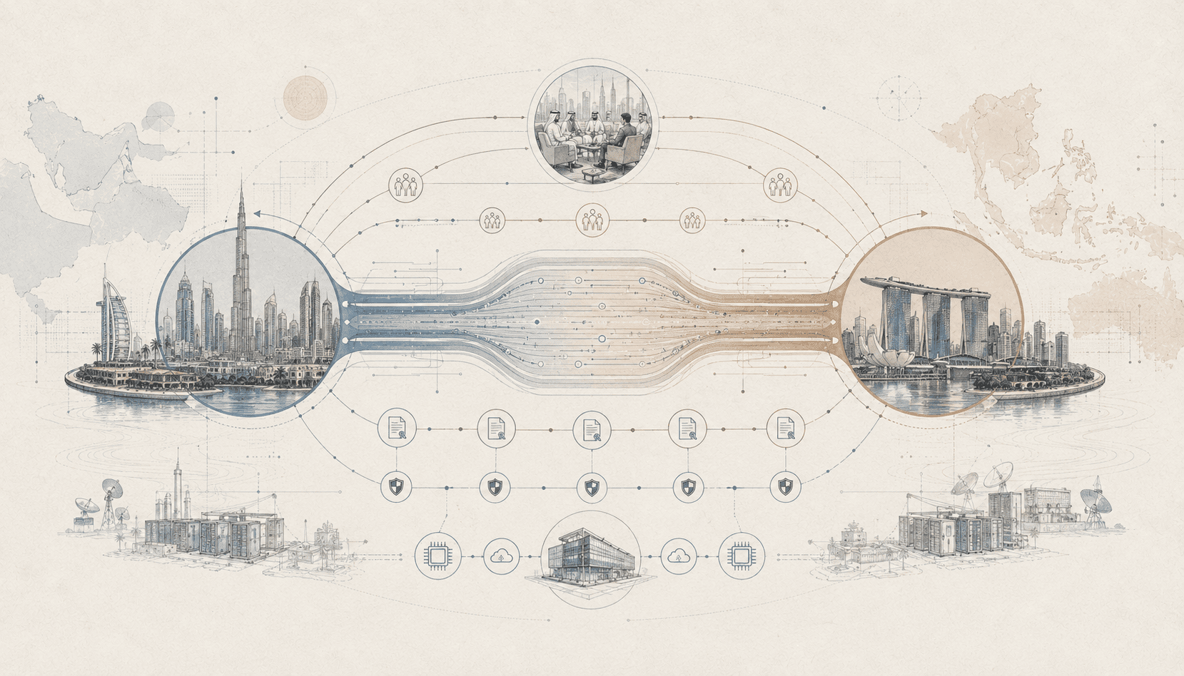 UAE-Singapore two small states big digital power illustration